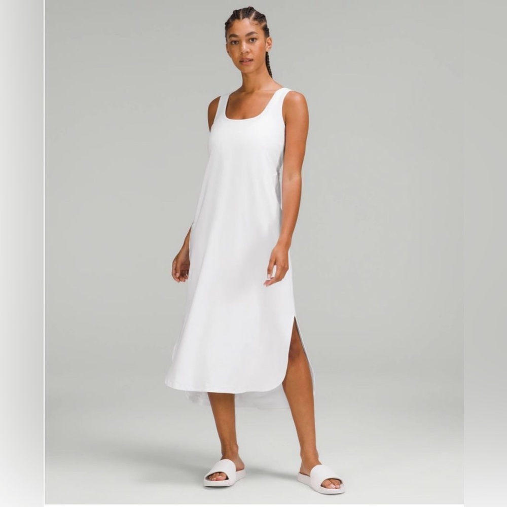 Lululemon Pima Cotton  Open Back Midi Dress 6